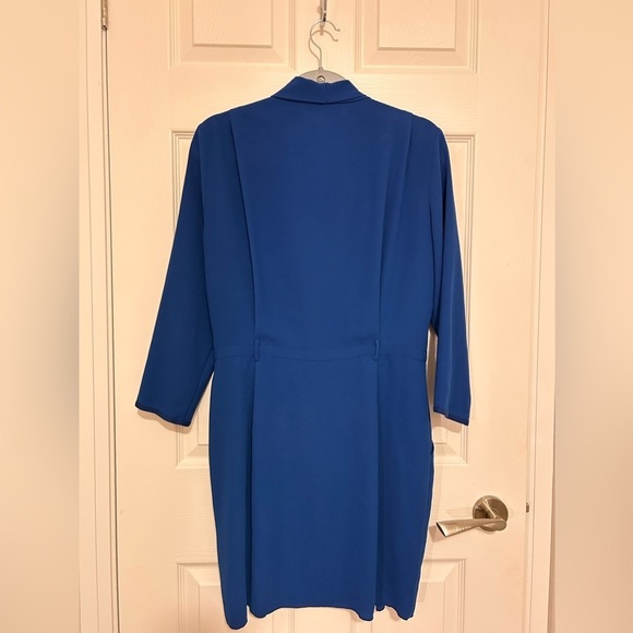 Wilfred Aritzia collared mini wrap classic dress ‘franca’ in royal blue- Size 6 - Picture 5 of 8